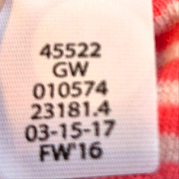 Hanna Andersson girls size 130 or 8 reversible dress lt orange & white VGUC - Picture 9 of 11